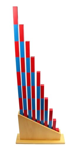 LLTCMYGS Montessori Rot Und Blau Zahlenstab Unterricht AIDS, Kinder Bildung Lernen AIDS von LLTCMYGS