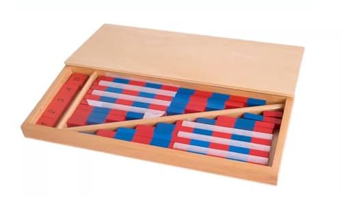LLTCMYGS Montessori Roter und Blauer Zahlenstab Mathematik Unterricht AIDS, Kleine Zahlenstab Holzkiste LLTCMYGS Montessori Roter und Blauer Zahlenstab Mathematik Unterricht AIDS, Kleine Zahlenstab Holzkiste von LLTCMYGS