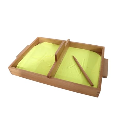 LLTCMYGS Montessori Sandkratzer Schreibkasten Lehrmittel, Schreibspielzeug für Babys im Vorschulalter,Large von LLTCMYGS