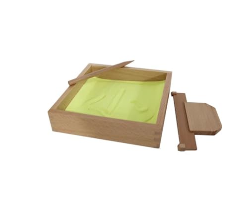 LLTCMYGS Montessori Sandkratzer Schreibkasten Lehrmittel, Schreibspielzeug für Babys im Vorschulalter,Small von LLTCMYGS