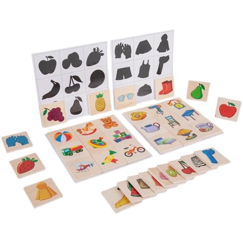 LLTCMYGS Montessori Schatten Holz Passendes Puzzle Spielzeug, Vorschulaktivität Spielzeug Geschenke von LLTCMYGS