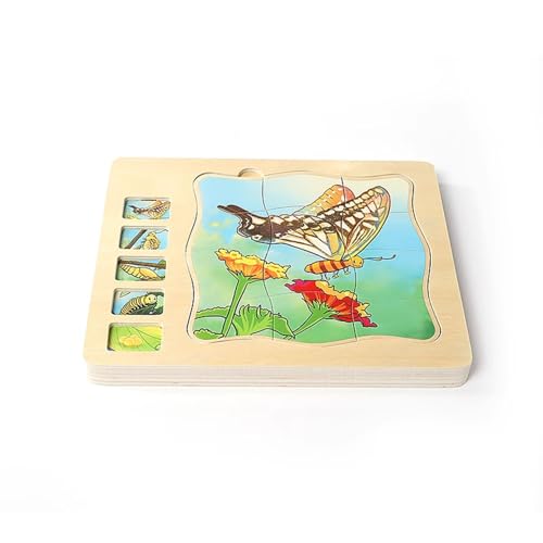 LLTCMYGS Montessori Schmetterling Mehrschichtiges Puzzle Panel Spielzeug, Kinder Vorschulspielzeug Bildung LLTCMYGS Montessori Schmetterling Mehrschichtiges Puzzle Panel Spielzeug, Kinder Vorschulspielzeug Bildung von LLTCMYGS