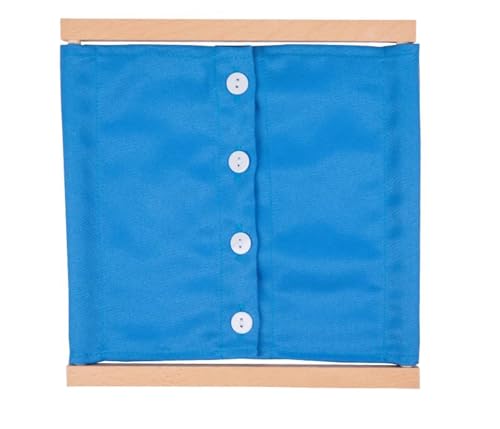 LLTCMYGS Montessori Schminkbrett aus Holz Life Teaching AIDS, Kinderkleidung und Zubehör Rahmen Spielzeug,Blau von LLTCMYGS