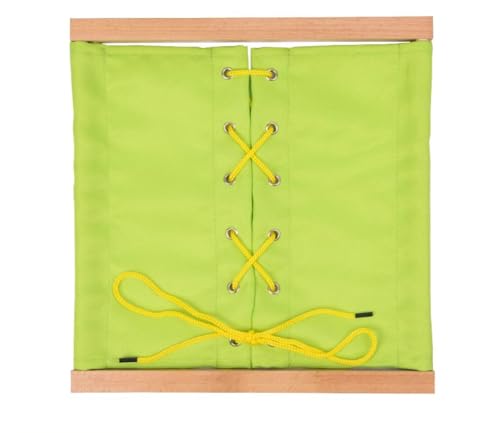 LLTCMYGS Montessori Schminkbrett aus Holz Life Teaching AIDS, Kinderkleidung und Zubehör Rahmen Spielzeug,Grün von LLTCMYGS