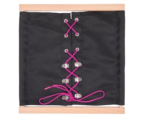 LLTCMYGS Montessori Schminkbrett aus Holz Life Teaching AIDS, Kinderkleidung und Zubehör Rahmen Spielzeug,Schwarz LLTCMYGS Montessori Schminkbrett aus Holz Life Teaching AIDS, Kinderkleidung und Zubehör Rahmen Spielzeug,Schwarz von LLTCMYGS
