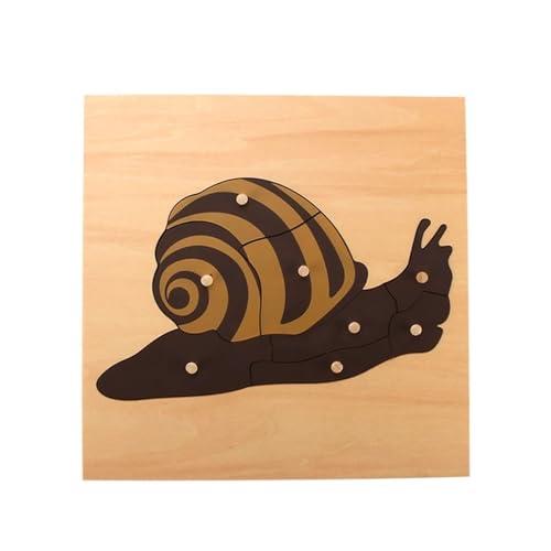 LLTCMYGS Montessori Schneckenpuzzle, Tierpuzzle aus Holz für Kinder, Spielzeugpuzzle für Kinder im Vorschulalter LLTCMYGS Montessori Schneckenpuzzle, Tierpuzzle aus Holz für Kinder, Spielzeugpuzzle für Kinder im Vorschulalter von LLTCMYGS