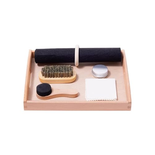 LLTCMYGS Montessori Schuhreinigungs- und Polierarbeitskits, Lehrhilfen und Schuhreinigungswerkzeuge LLTCMYGS Montessori Schuhreinigungs- und Polierarbeitskits, Lehrhilfen und Schuhreinigungswerkzeuge von LLTCMYGS