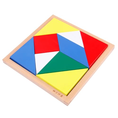 LLTCMYGS Montessori Sensorisches Tangram-Spielzeug aus Holz, Denkpuzzle-Spielzeug für frühe Kinder von LLTCMYGS