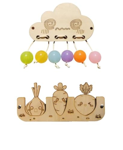 LLTCMYGS Montessori Sensory Busy Board Zubehör, Wand Holz Kinderspielzeug, DIY Teile von LLTCMYGS