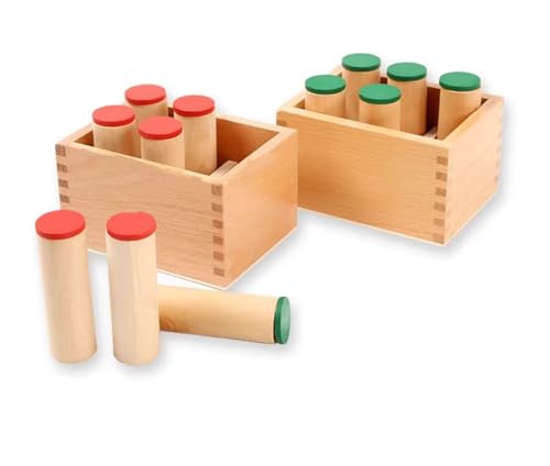 LLTCMYGS Montessori Sensory Sound Tube Lehrmittel-Set, das die Hörfähigkeit von Kindern entwickelt von LLTCMYGS