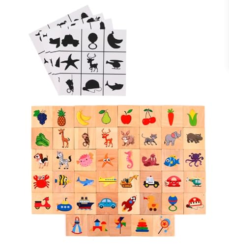 LLTCMYGS Montessori Shadow Matching Puzzle Toy, Holztier Obst Match Spiel LLTCMYGS Montessori Shadow Matching Puzzle Toy, Holztier Obst Match Spiel von LLTCMYGS
