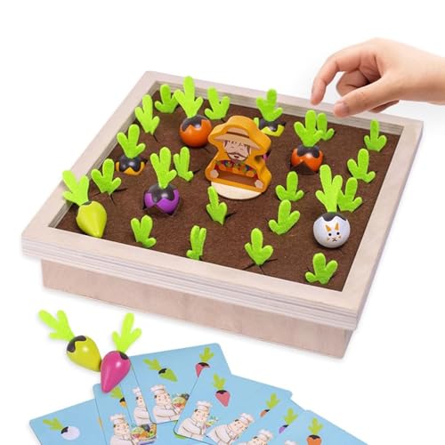 LLTCMYGS Montessori Simulation Radieschen ziehen Spielspielzeug, Kinder Erleuchtung Früherziehung Requisiten,Pull Out Radish a von LLTCMYGS