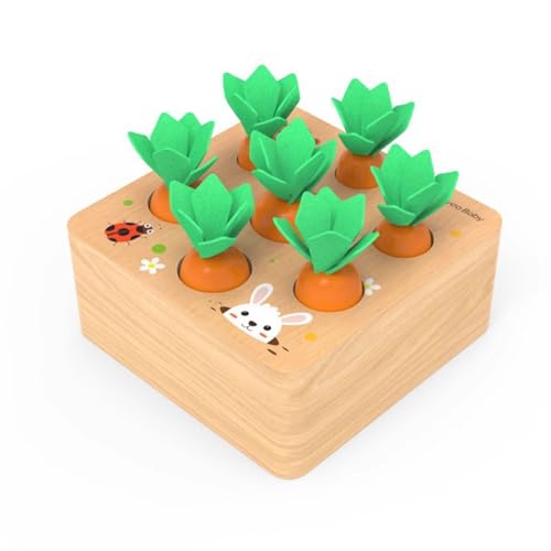 LLTCMYGS Montessori Simulation Radieschen ziehen Spielspielzeug, Kinder Erleuchtung Früherziehung Requisiten,Pull Out Radish b von LLTCMYGS