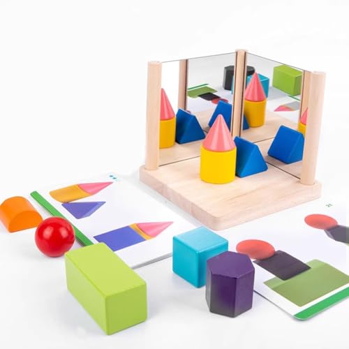 LLTCMYGS Montessori Spiegelform Kognitives Bausteinspielzeug, dreidimensionale Raumstruktur LLTCMYGS Montessori Spiegelform Kognitives Bausteinspielzeug, dreidimensionale Raumstruktur von LLTCMYGS