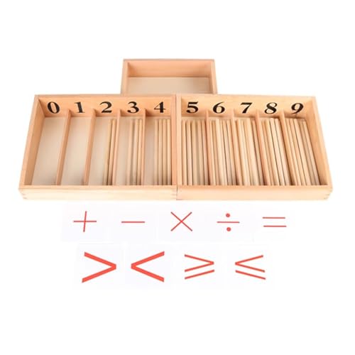 LLTCMYGS Montessori Spindle Box Mathematik Lehrmittel, Mathematik Lernmaterialien für die Vorschule von LLTCMYGS