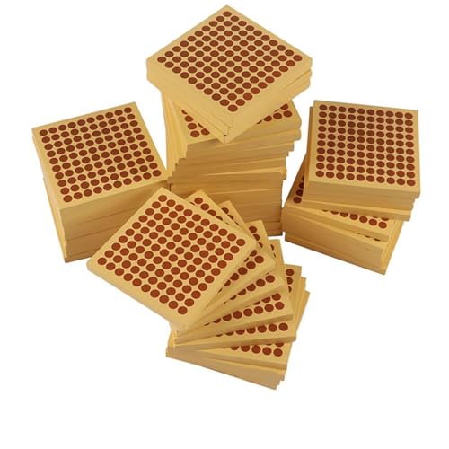 LLTCMYGS Montessori Square Math Teaching Aid, 45 Stück quadratisches Holzspielzeug mit 100 Punkten,Without pallets LLTCMYGS Montessori Square Math Teaching Aid, 45 Stück quadratisches Holzspielzeug mit 100 Punkten,Without pallets von LLTCMYGS