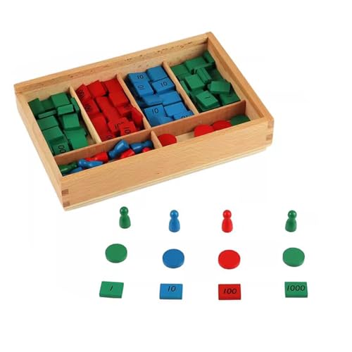LLTCMYGS Montessori Stempelspiel, Holz-Mathe-Materialien Zählspielzeug, Vorschul-Mathematik-Lehrhilfe LLTCMYGS Montessori Stempelspiel, Holz-Mathe-Materialien Zählspielzeug, Vorschul-Mathematik-Lehrhilfe von LLTCMYGS