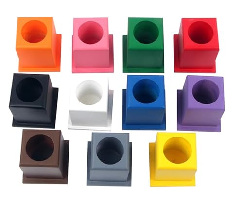 LLTCMYGS Montessori Stiftehalter-Set, Lernmaterial für Kinder im Klassenzimmer (11 Stück) von LLTCMYGS