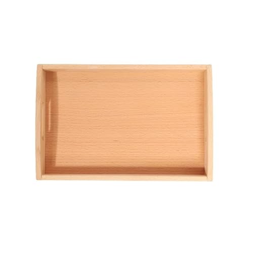 LLTCMYGS Montessori Tablett aus Buchenholz Lehrmittel, Aufbewahrung Und Organisation von Tabletts aus Buchenholz,Large LLTCMYGS Montessori Tablett aus Buchenholz Lehrmittel, Aufbewahrung Und Organisation von Tabletts aus Buchenholz,Large von LLTCMYGS