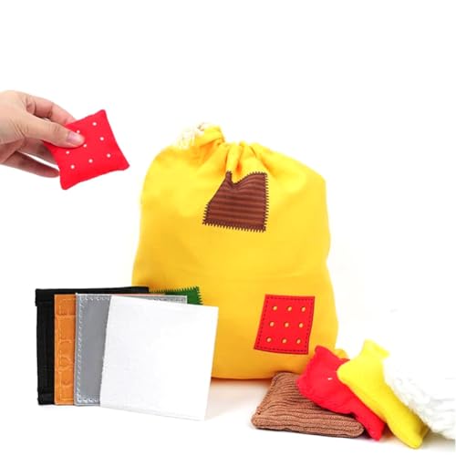 LLTCMYGS Montessori Tactile Mystery Bag, Taktiles sensorisches Lehrmittel für Kinder, Training zur sensorischen Integration LLTCMYGS Montessori Tactile Mystery Bag, Taktiles sensorisches Lehrmittel für Kinder, Training zur sensorischen Integration von LLTCMYGS