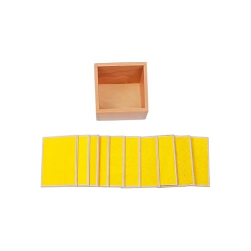 LLTCMYGS Montessori Taktile Tafel Sensorische Lehrmittel, Holz Taktile Tafel Erkundungsspielzeug von LLTCMYGS