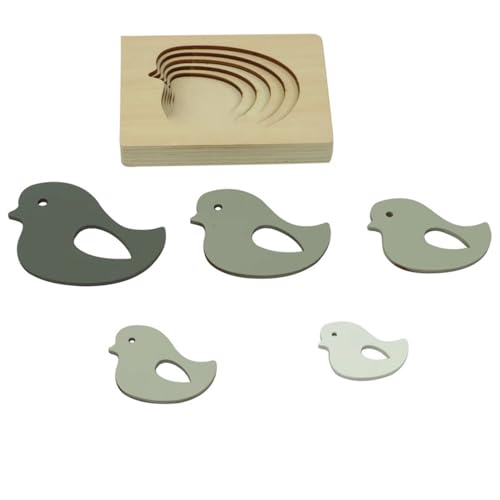 LLTCMYGS Montessori Tier mehrschichtiges Puzzle Unterricht AIDS, Holzpuzzle Spielzeug für Kinder,Birds LLTCMYGS Montessori Tier mehrschichtiges Puzzle Unterricht AIDS, Holzpuzzle Spielzeug für Kinder,Birds von LLTCMYGS