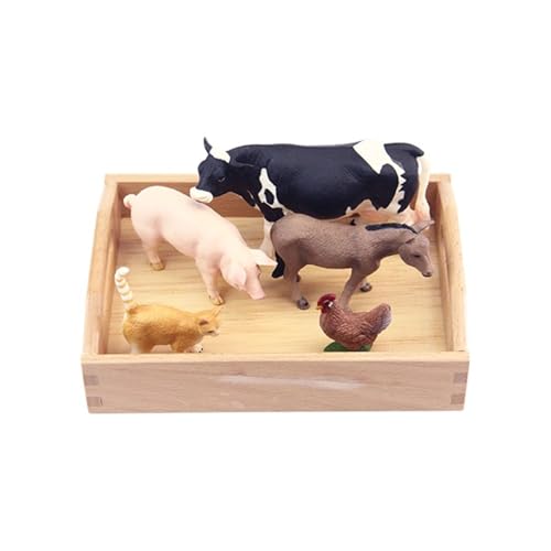 LLTCMYGS Montessori Tiermodellset Lehrmittel, Mini Tierstatue Spielzeuge von LLTCMYGS