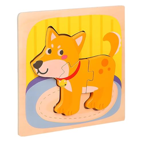 LLTCMYGS Montessori Tierpuzzle aus Holz, Puzzle für die Vorschulbildung,Puppy LLTCMYGS Montessori Tierpuzzle aus Holz, Puzzle für die Vorschulbildung,Puppy von LLTCMYGS