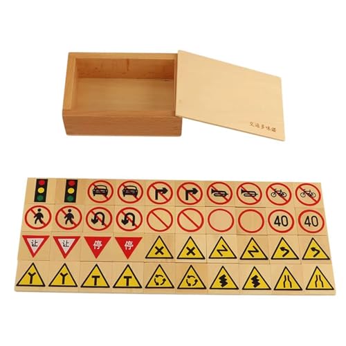 LLTCMYGS Montessori Verkehrszeichenerkennung, Unterricht AIDS, Straßenschild aus Holz, Block Früherziehung, AIDS LLTCMYGS Montessori Verkehrszeichenerkennung, Unterricht AIDS, Straßenschild aus Holz, Block Früherziehung, AIDS von LLTCMYGS