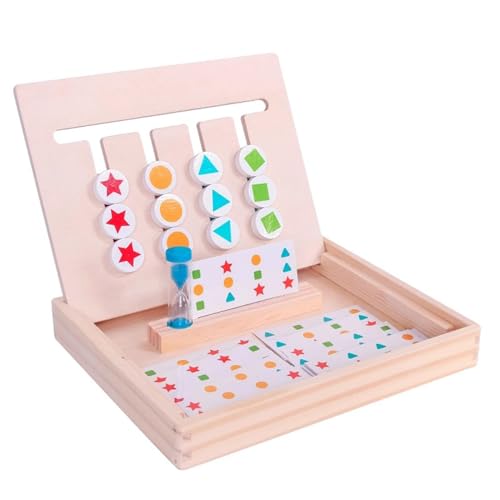 LLTCMYGS Montessori Vier-Farben-Spiel aus Holz, Trainingsspielzeug für logisches Denken LLTCMYGS Montessori Vier-Farben-Spiel aus Holz, Trainingsspielzeug für logisches Denken von LLTCMYGS