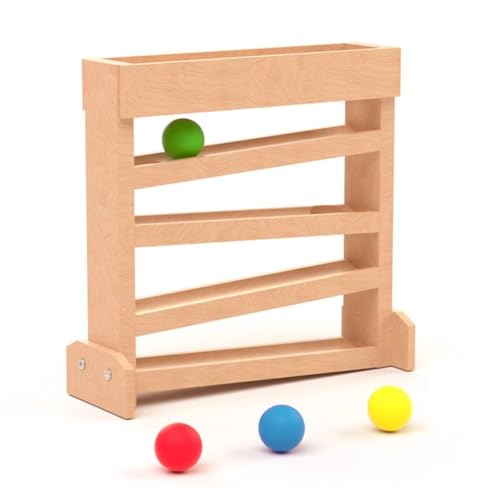 LLTCMYGS Montessori Visual Tracking Lehre AIDS, Holzkugel Rollbahn Kinderspielzeug LLTCMYGS Montessori Visual Tracking Lehre AIDS, Holzkugel Rollbahn Kinderspielzeug von LLTCMYGS