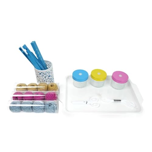 LLTCMYGS Montessori Webstuhl Set, Mini Webstuhl Kinder Bastelset Spielzeug, Gehirn Denkfähigkeit von LLTCMYGS