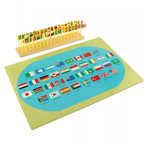 LLTCMYGS Montessori Weltkarte Flagge Geographie Lehrmittel, Kognitionswissenschaft Geographie Flaggen-Pflanzspiel LLTCMYGS Montessori Weltkarte Flagge Geographie Lehrmittel, Kognitionswissenschaft Geographie Flaggen-Pflanzspiel von LLTCMYGS