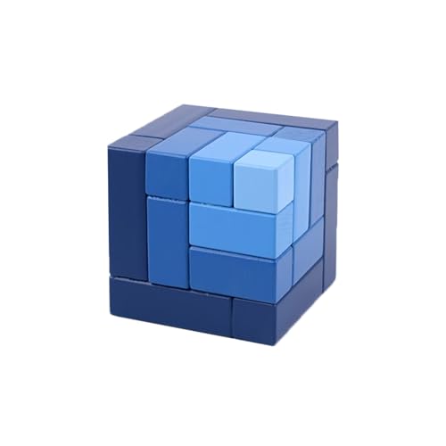 LLTCMYGS Montessori Wooden Blue Square Building Block Spielzeug, EIN Baustein-Geschenk für Kinder LLTCMYGS Montessori Wooden Blue Square Building Block Spielzeug, EIN Baustein-Geschenk für Kinder von LLTCMYGS