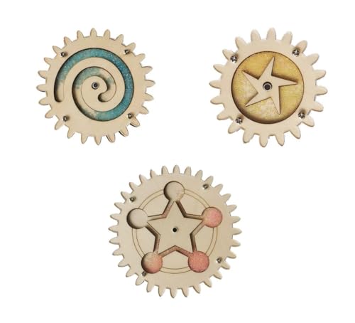 LLTCMYGS Montessori Wooden Gear Sanduhr-Wandspielzeug, sensorisches Spielzeug für Kinder mit geschäftiger Ausrüstung Aktivität LLTCMYGS Montessori Wooden Gear Sanduhr-Wandspielzeug, sensorisches Spielzeug für Kinder mit geschäftiger Ausrüstung Aktivität von LLTCMYGS