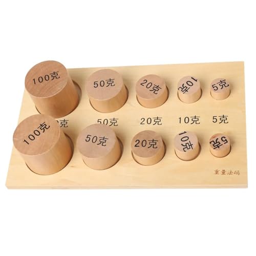 LLTCMYGS Montessori Wooden Weight Teaching AIDS, sensorische Teaching AIDS für die frühe Vorschulentwicklung LLTCMYGS Montessori Wooden Weight Teaching AIDS, sensorische Teaching AIDS für die frühe Vorschulentwicklung von LLTCMYGS