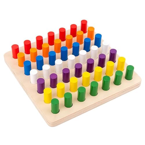 LLTCMYGS Montessori farbige Stäbchen eingesetzte Holzbretter, hölzerne Vorschulspiele Spielzeug Geschenke LLTCMYGS Montessori farbige Stäbchen eingesetzte Holzbretter, hölzerne Vorschulspiele Spielzeug Geschenke von LLTCMYGS