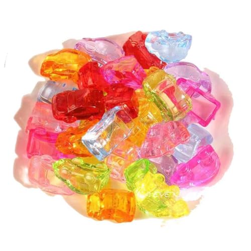 LLTCMYGS Montessori farbige transparente Acryl-Spielzeugautos, pädagogisches sensorisches Licht Lernspielzeug von LLTCMYGS