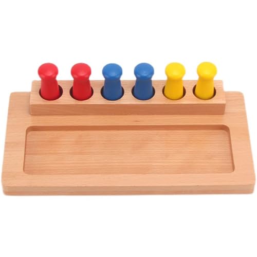 LLTCMYGS Montessori farbige zylindrische sensorische Lehrmittel, grundlegendes Vorschulspielzeug für kleine Kinder LLTCMYGS Montessori farbige zylindrische sensorische Lehrmittel, grundlegendes Vorschulspielzeug für kleine Kinder von LLTCMYGS