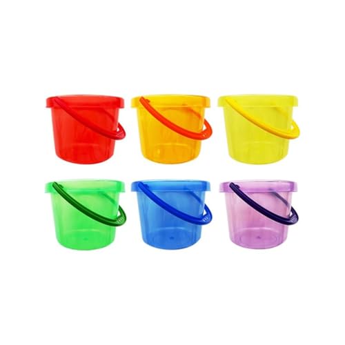LLTCMYGS Montessori farbiges transparentes Eimerspielzeug, eine Wasserspielrequisite für Kinder im Sommer LLTCMYGS Montessori farbiges transparentes Eimerspielzeug, eine Wasserspielrequisite für Kinder im Sommer von LLTCMYGS