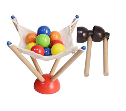 LLTCMYGS Montessori hölzernes Eltern-Kind-Interaktives Ball-Greifspiel, Farberkennungs-Schöpfball-Spielzeug LLTCMYGS Montessori hölzernes Eltern-Kind-Interaktives Ball-Greifspiel, Farberkennungs-Schöpfball-Spielzeug von LLTCMYGS