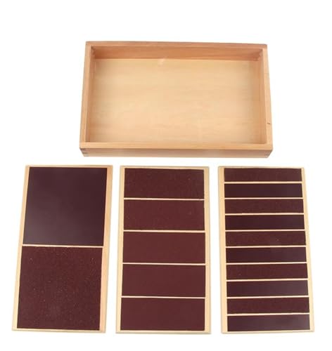LLTCMYGS Montessori raue und Glatte Bretter, taktile Tafel sensorische HILFSMITTEL,Three von LLTCMYGS