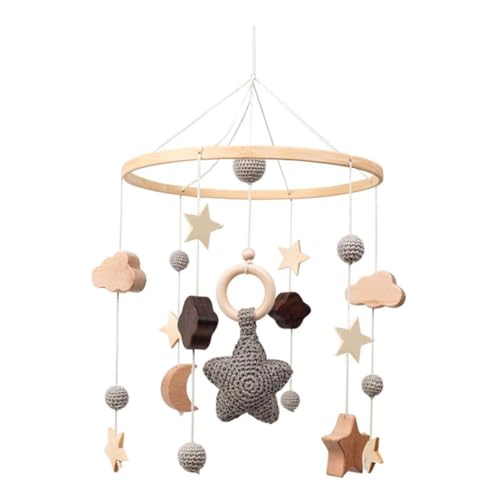 LLTCMYGS Montessory Star Moon Cloud Bett Mobiles Spielzeug, Baby Anhänger, beruhigendes Spielzeug LLTCMYGS Montessory Star Moon Cloud Bett Mobiles Spielzeug, Baby Anhänger, beruhigendes Spielzeug von LLTCMYGS