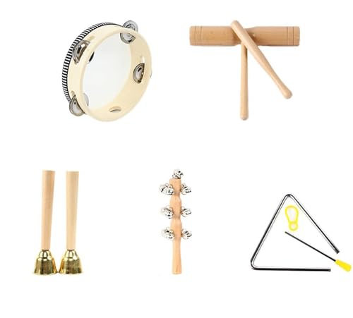 LLTCMYGS Montorff Perkussionsinstrumenten-Set, hölzerne Kinder-Musiklehrmittel von LLTCMYGS