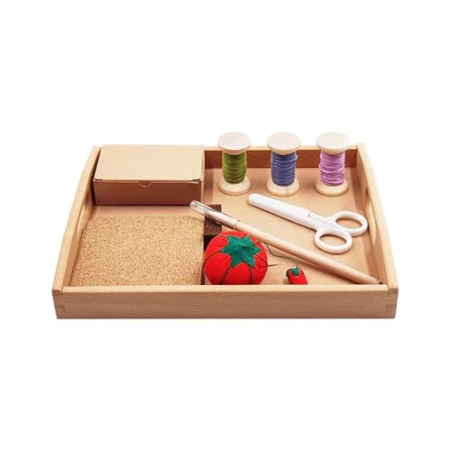LLTCMYGS Näh-Kit Lehrmittel für Näharbeiten, Montessori Vorschule Konzentrationsentwicklung von LLTCMYGS