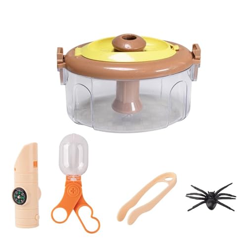 LLTCMYGS Natur Insektenbeobachtungsset Spielzeug, Montessori Wissenschaftliches Experiment Insektenfangwerkzeuge,Brownish Yellow LLTCMYGS Natur Insektenbeobachtungsset Spielzeug, Montessori Wissenschaftliches Experiment Insektenfangwerkzeuge,Brownish Yellow von LLTCMYGS
