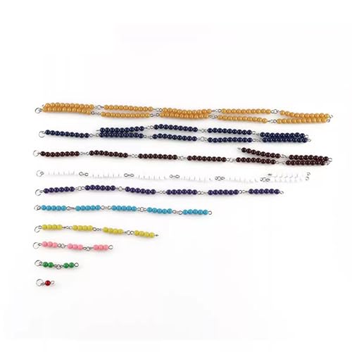 LLTCMYGS Perlenkette Mathematik Lehrhilfen, Montessori Vorschule quadratische Perlen Lehrhilfen LLTCMYGS Perlenkette Mathematik Lehrhilfen, Montessori Vorschule quadratische Perlen Lehrhilfen von LLTCMYGS