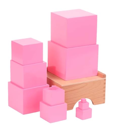 LLTCMYGS Pink Tower Montessori Teaching AIDS, Sensory Teaching AIDS für Kinder und Lernmaterialien LLTCMYGS Pink Tower Montessori Teaching AIDS, Sensory Teaching AIDS für Kinder und Lernmaterialien von LLTCMYGS