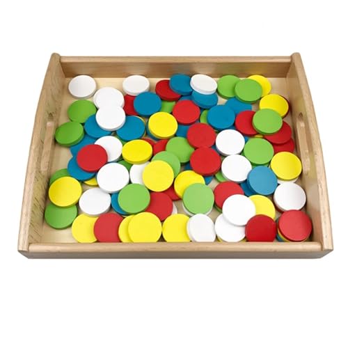 LLTCMYGS Regenbogen-zählende kleine runde Holzspäne, DIY Handwerk Klassifizierung Aktivität Spielzeug LLTCMYGS Regenbogen-zählende kleine runde Holzspäne, DIY Handwerk Klassifizierung Aktivität Spielzeug von LLTCMYGS