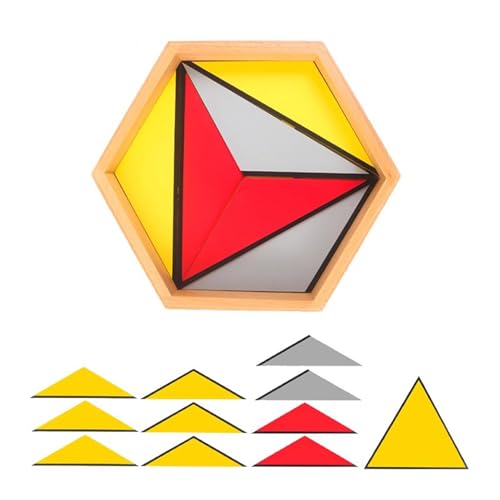 LLTCMYGS Sensorisches Dreieck Lehrmittel Puzzlebrett, Montessori Geometrie Erkennung LLTCMYGS Sensorisches Dreieck Lehrmittel Puzzlebrett, Montessori Geometrie Erkennung von LLTCMYGS